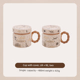 Hero Retro Ceramic Mug with Lid - Exquisite 300-400ml Coffee Cup Julia M LifeStyles