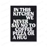 Colorful Kitchen Quote Canvas Art for Coffee & Tea Lovers Julia M LifeStyles