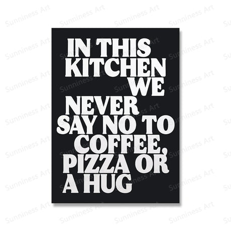 Colorful Kitchen Quote Canvas Art for Coffee & Tea Lovers Julia M LifeStyles