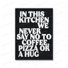 Colorful Kitchen Quote Canvas Art for Coffee & Tea Lovers Julia M LifeStyles