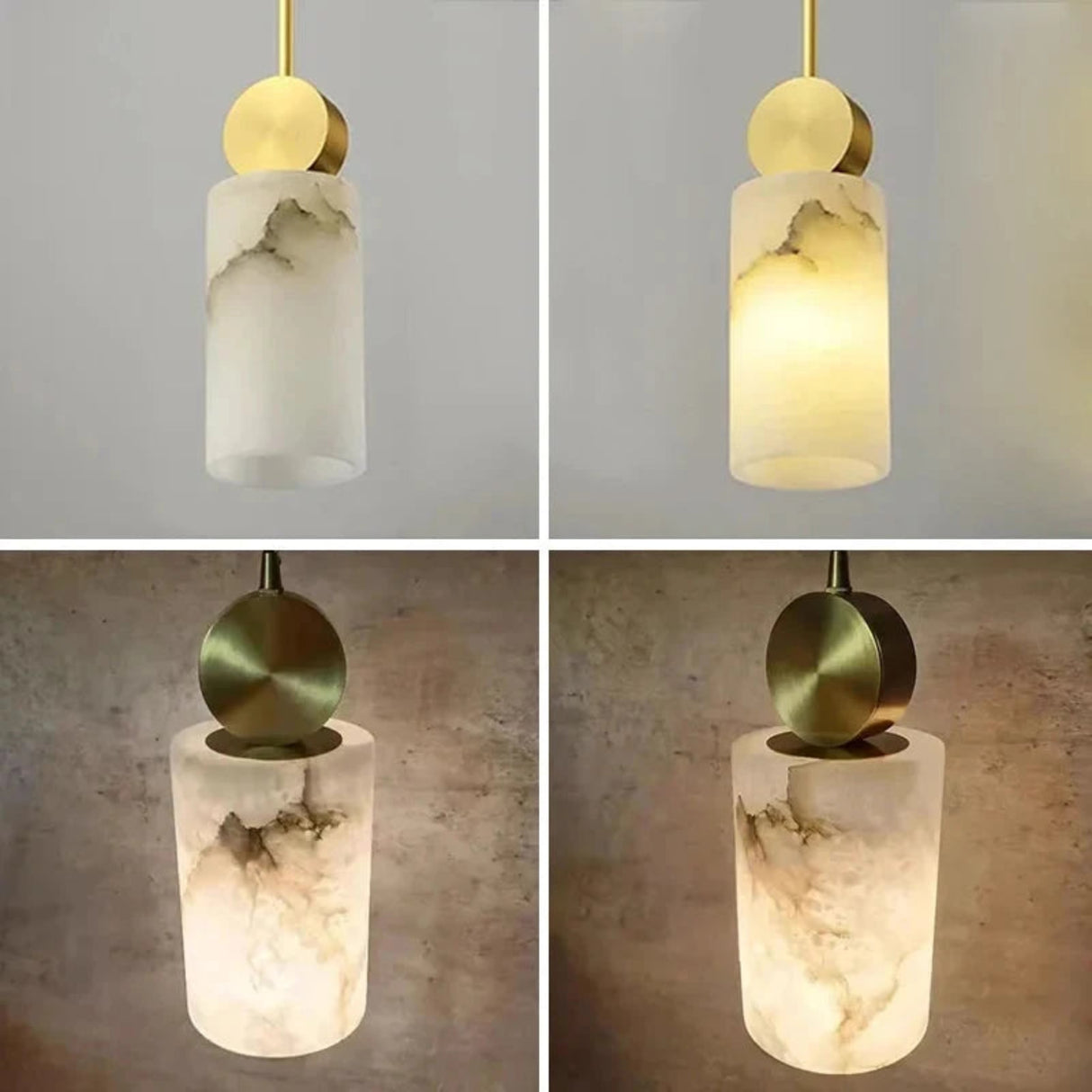Nordic Marble+ Copper Pendant Lights LED Hanging Lamp Fixtures Bedroom Bedside Dining Room Indoor Lighting Lustres Luminaires G9 Julia M LifeStyles