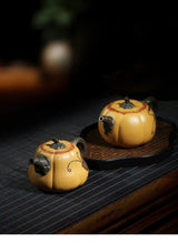 Opulent Dark-Red Enameled Pottery Teapot - Julia M LifeStyles