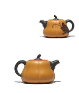 Opulent Dark-Red Enameled Pottery Teapot - Julia M LifeStyles