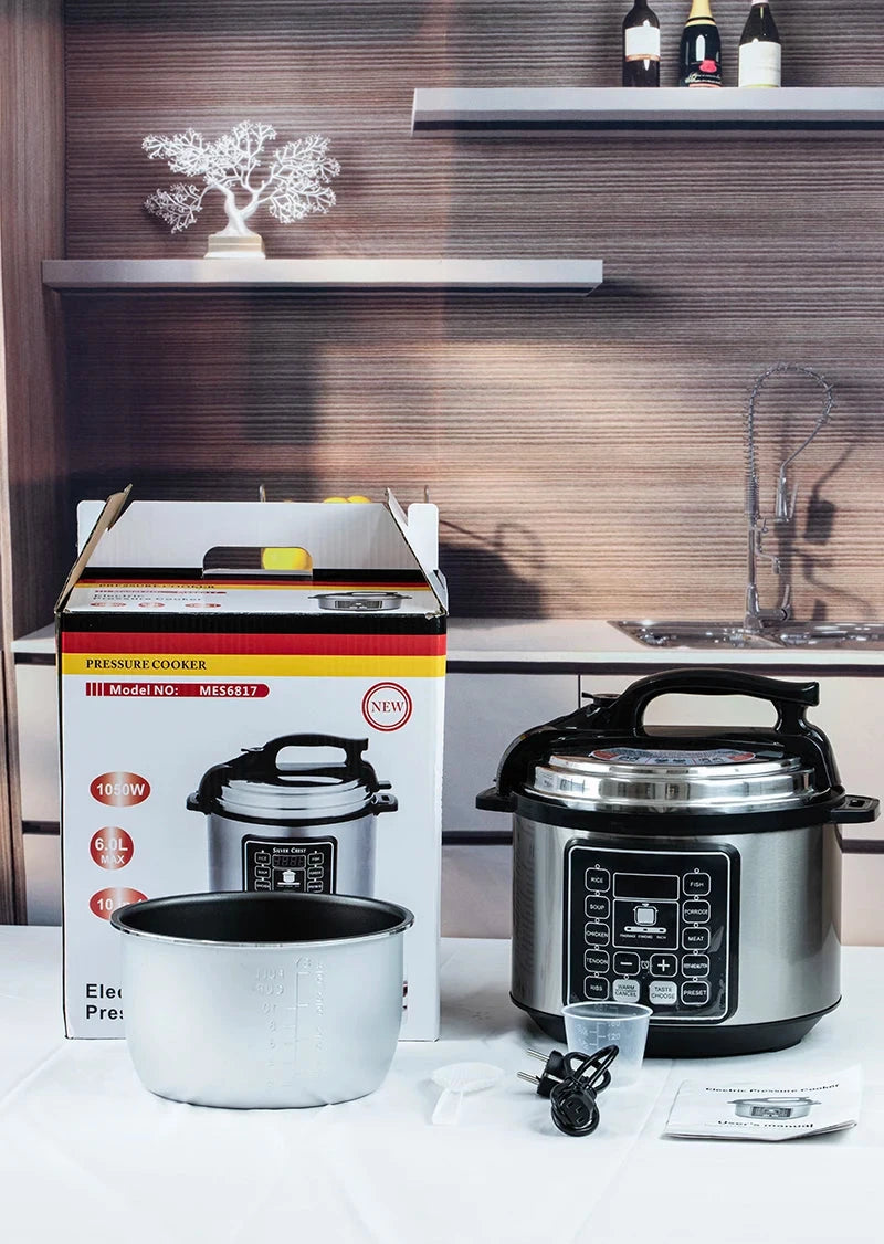 6L Multi-Functional Electric Pressure Cooker with Intelligent Features Julia M LifeStyles