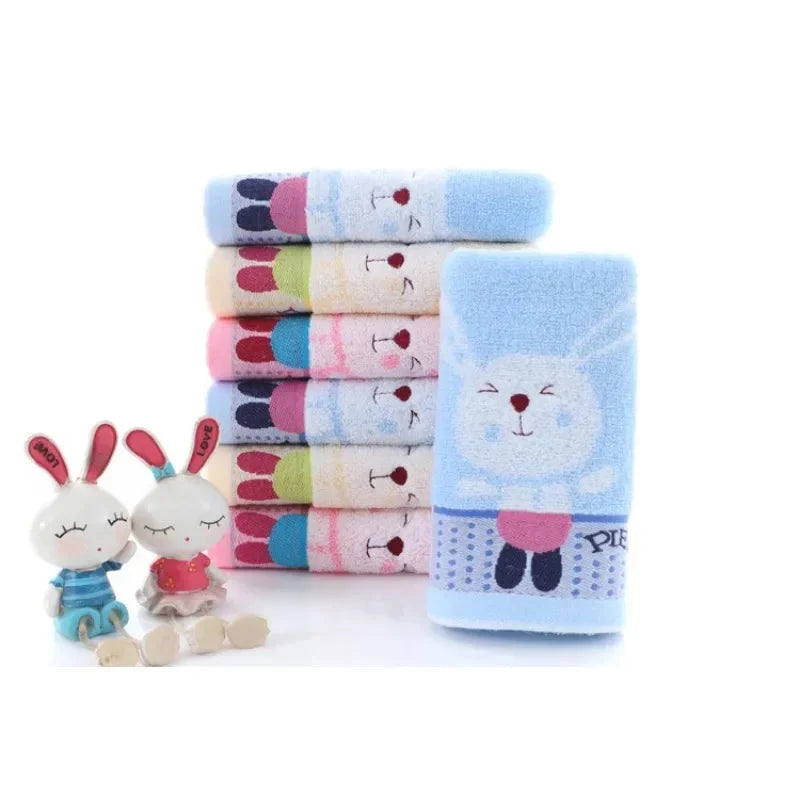 Pure Cotton Cartoon Baby Face Towel - Soft & Absorbent 50x25cm Julia M LifeStyles
