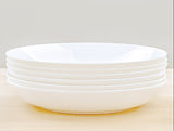 Pure White Tableware Porcelain Minimalist Size round Plate - Julia M LifeStyles