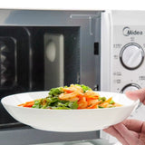 Pure White Tableware Porcelain Minimalist Size round Plate - Julia M LifeStyles