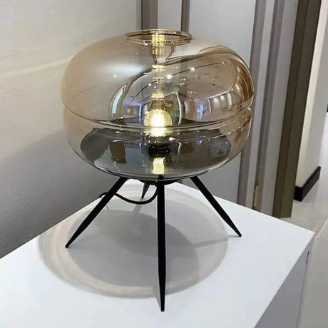 Modern Glass Table Lamp – Elegant Artistic Decor for Relaxation Spaces - Julia M LifeStyles