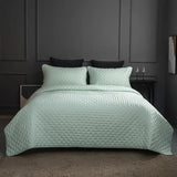 Stitch Taupe Reversible Quilt Set with Pillow Shams - Ultra Soft Microfiber - Julia M LifeStyles