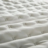 Stitch Taupe Reversible Quilt Set with Pillow Shams - Ultra Soft Microfiber - Julia M LifeStyles