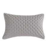 Stitch Taupe Reversible Quilt Set with Pillow Shams - Ultra Soft Microfiber - Julia M LifeStyles