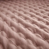 Stitch Taupe Reversible Quilt Set with Pillow Shams - Ultra Soft Microfiber - Julia M LifeStyles