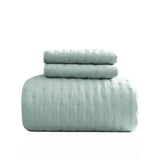 Stitch Taupe Reversible Quilt Set with Pillow Shams - Ultra Soft Microfiber - Julia M LifeStyles