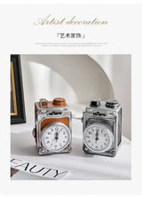 American Retro Clock Small Ornaments Home Decorations Living Room Desk Clock Desktop Clock For Home Bedroom Desk Clock Mute - Julia M LifeStyles