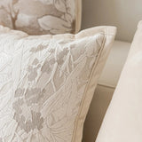 Exquisite Nordic Floral Embroidery French Cream Throw Pillow Cover Julia M LifeStyles
