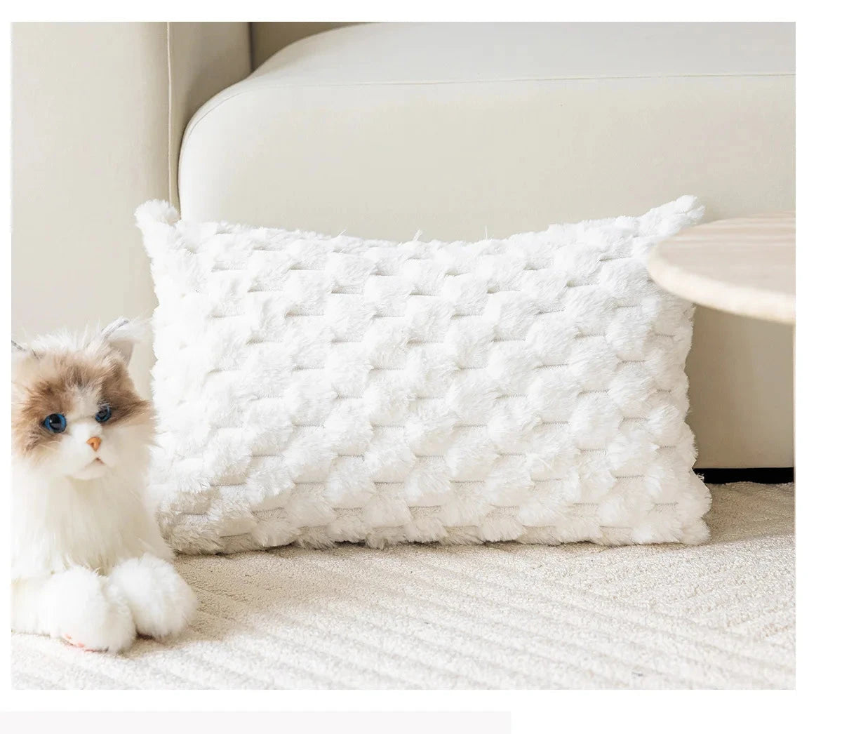 Exquisite Nordic Floral Embroidery French Cream Throw Pillow Cover Julia M LifeStyles