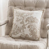 Exquisite Nordic Floral Embroidery French Cream Throw Pillow Cover Julia M LifeStyles