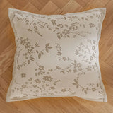 Exquisite Nordic Floral Embroidery French Cream Throw Pillow Cover Julia M LifeStyles