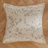 Exquisite Nordic Floral Embroidery French Cream Throw Pillow Cover Julia M LifeStyles