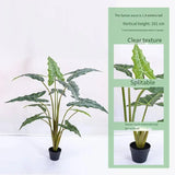 UV Resistant Faux Taro Leaf Tree - Custom Size Artificial Plant for Home & Weddings Julia M LifeStyles