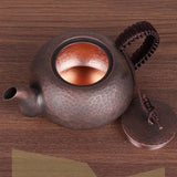 Vintage Handcrafted Copper Tea Pot with Hammered Texture - 450ml Julia M LifeStyles