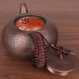 Vintage Handcrafted Copper Tea Pot with Hammered Texture - 450ml Julia M LifeStyles
