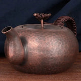 Vintage Handcrafted Copper Tea Pot with Hammered Texture - 450ml Julia M LifeStyles