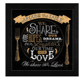 Around the Table Black Framed Wall Art Julia M LifeStyles