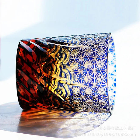 Classic Design Whiskey Wine Beer Water Cup Hand-Carved Foreign Shot Glass with Luxury Gift Box Julia M LifeStyles