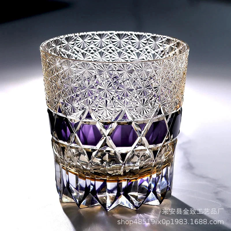 Classic Design Whiskey Wine Beer Water Cup Hand-Carved Foreign Shot Glass with Luxury Gift Box Julia M LifeStyles