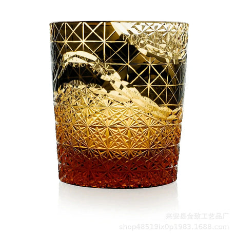 Classic Design Whiskey Wine Beer Water Cup Hand-Carved Foreign Shot Glass with Luxury Gift Box Julia M LifeStyles