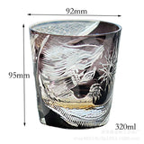 Classic Design Whiskey Wine Beer Water Cup Hand-Carved Foreign Shot Glass with Luxury Gift Box Julia M LifeStyles