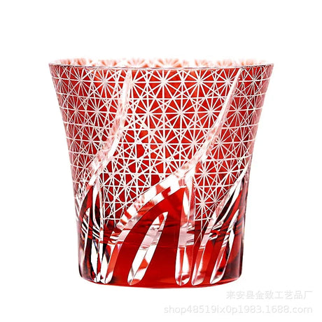 Classic Design Whiskey Wine Beer Water Cup Hand-Carved Foreign Shot Glass with Luxury Gift Box Julia M LifeStyles