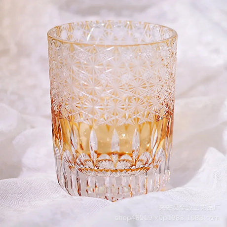Classic Design Whiskey Wine Beer Water Cup Hand-Carved Foreign Shot Glass with Luxury Gift Box Julia M LifeStyles