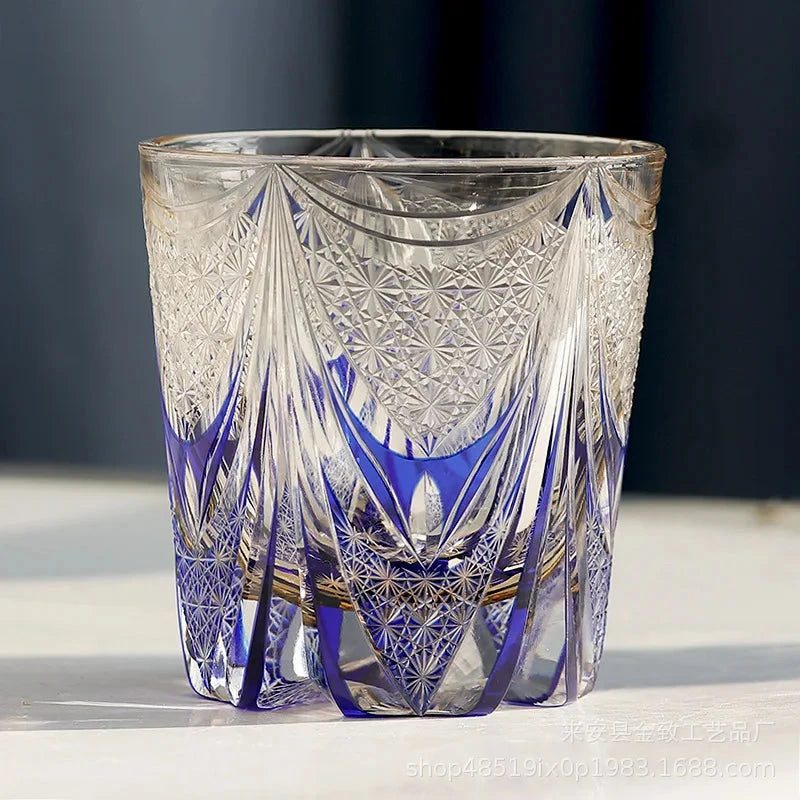 Classic Design Whiskey Wine Beer Water Cup Hand-Carved Foreign Shot Glass with Luxury Gift Box Julia M LifeStyles