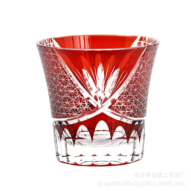 Classic Design Whiskey Wine Beer Water Cup Hand-Carved Foreign Shot Glass with Luxury Gift Box Julia M LifeStyles