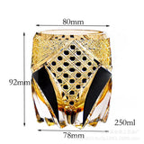 Classic Design Whiskey Wine Beer Water Cup Hand-Carved Foreign Shot Glass with Luxury Gift Box Julia M LifeStyles