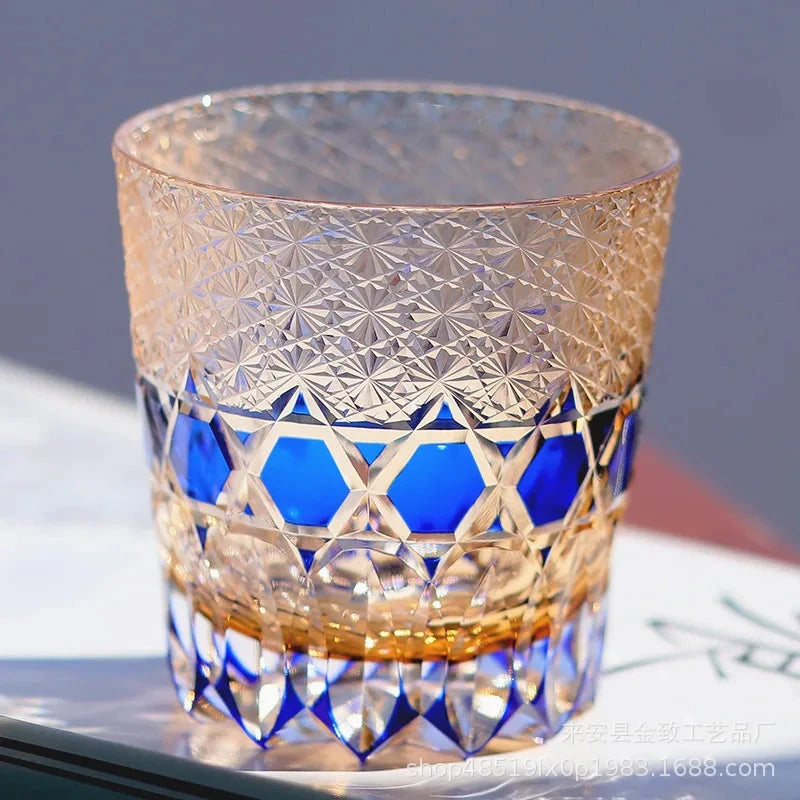 Classic Design Whiskey Wine Beer Water Cup Hand-Carved Foreign Shot Glass with Luxury Gift Box Julia M LifeStyles
