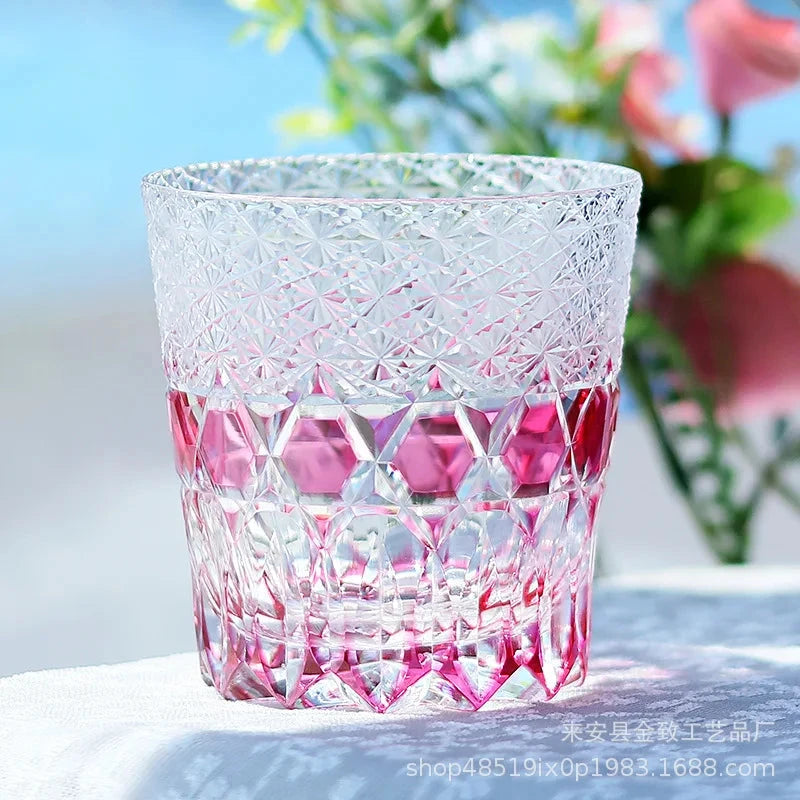 Classic Design Whiskey Wine Beer Water Cup Hand-Carved Foreign Shot Glass with Luxury Gift Box Julia M LifeStyles
