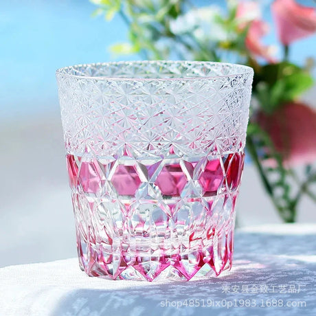 Classic Design Whiskey Wine Beer Water Cup Hand-Carved Foreign Shot Glass with Luxury Gift Box Julia M LifeStyles