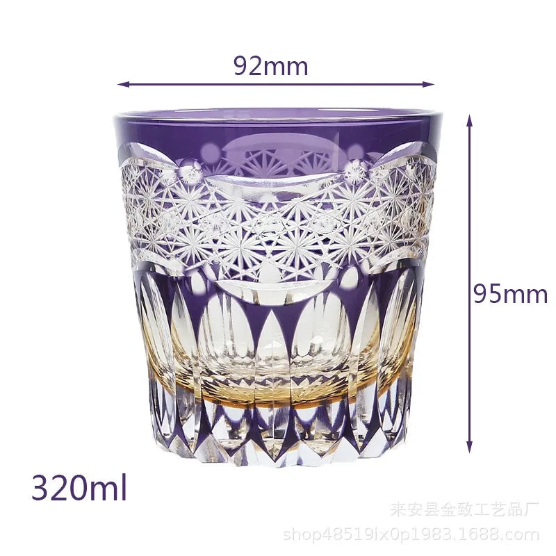 Classic Design Whiskey Wine Beer Water Cup Hand-Carved Foreign Shot Glass with Luxury Gift Box Julia M LifeStyles