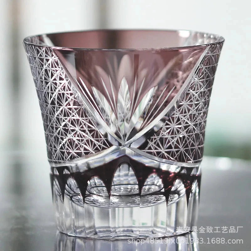 Classic Design Whiskey Wine Beer Water Cup Hand-Carved Foreign Shot Glass with Luxury Gift Box Julia M LifeStyles