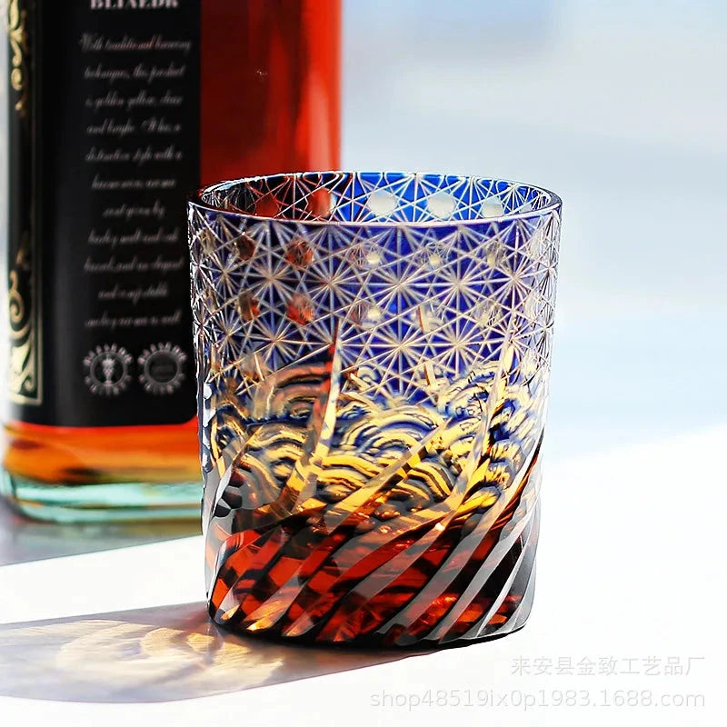 Classic Design Whiskey Wine Beer Water Cup Hand-Carved Foreign Shot Glass with Luxury Gift Box Julia M LifeStyles