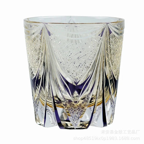 Classic Design Whiskey Wine Beer Water Cup Hand-Carved Foreign Shot Glass with Luxury Gift Box Julia M LifeStyles