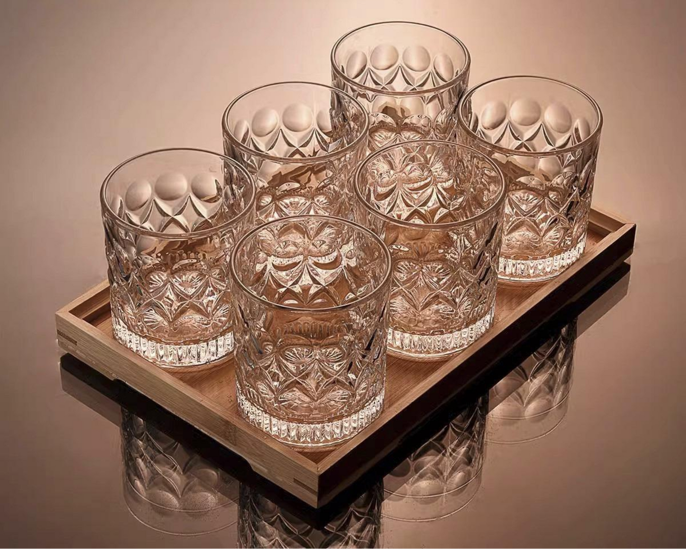 Crystal Whiskey Glass Set of 6 (201-300mL) Julia M LifeStyles