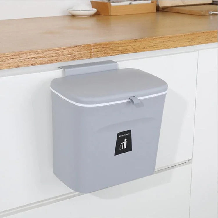 Space-Saving Wall-Mounted Kitchen Trash Bin Kitchen Trash Can Julia M Home & Kitchen   
