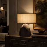 The Kuro Stone™ Sculptural Table Lamp Modern Organic Lighting for Quiet Luxury Interiors