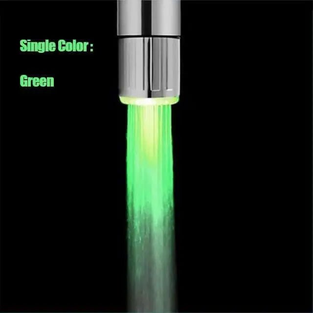 LED Temperature Sensitive 3-Color Light-up Faucet Kitchen Bathroom Glow Water Saving - Julia M LifeStyles