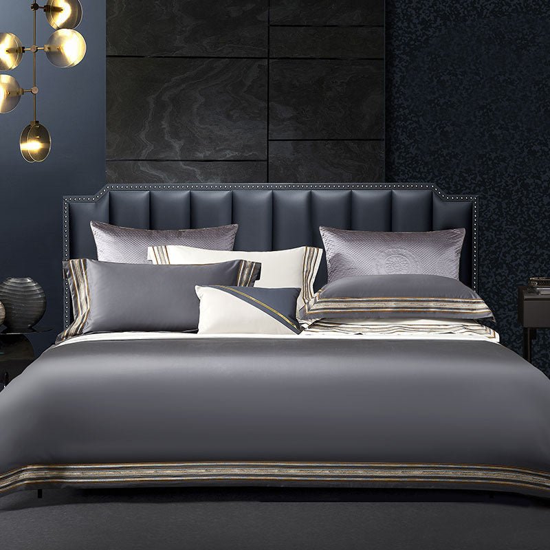 Light Luxury Embroidered 140 Thread Count Four Piece Bedding Set - Julia M LifeStyles