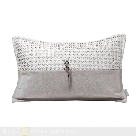 Luxurious White Leather Woven Horsehair Cushion Luxurious White Leather Woven Horsehair Cushion 1005005289059992-White-30*50cm throw pillows 85